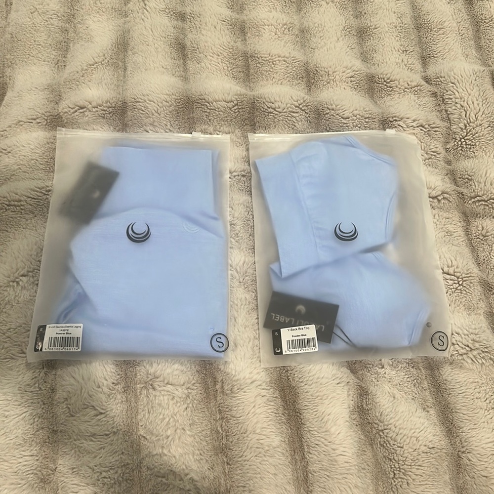 Lazuli Label Set Legging and Bra Scrunch Seamless Essential